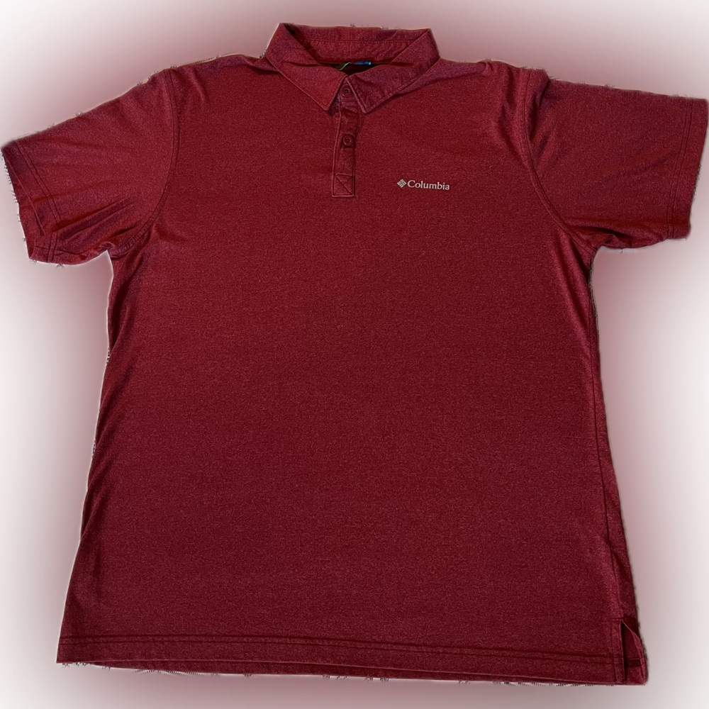Red Columbia Polo - Size L